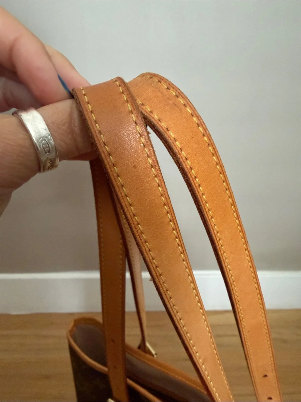 Louis Vuitton Monogram Bucket Bag in Dark Brown & Vachetta